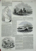 Old Antique Print 1847 Bust Smith Iona Orans Chapel Church Duart Castle 19th