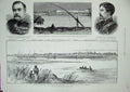 Old Antique Print War Soudan 1885 Graham Carmichael Tuti Khartoum Korti 19th