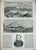 Old Antique Print 1884 Chenery Editor Thames War Soudan Khartoum Shendy 19th