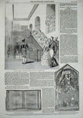 Old Antique Print 1858 Royal Wedding James'S Palace Piccadilly Burlington 19th