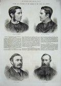 Old Antique Print 1876 House Lords Aberdeen Ellesmere Ridley Mulholland 19th