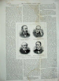 Old Antique Print 1894 Stuart Rendel Welby John Cowan Algernon Gladstone 19th