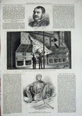 Old Antique Print 1876 Lane Earl Lonsdale Stokehole Thunderer Boiler Hole 19th