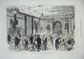 Old Antique Print 1876 Royal Visit City Indian Ballroom Guildhall London 19th
