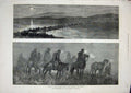 Old Antique Print 1877 War Russian Officers Muezzin Sistova Bridge Danube 19th