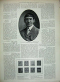 Antique Old Print 1903 Russian Consul Monastir Monastery Bukovo May Stamp 20th