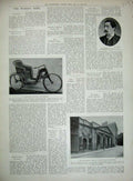 Old Antique Print 1903 Stock Exchange Building Bristol Bicycle Northcote 20th