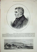 Old Antique Print 1878 Portrait Henley Lower Beef Town Besika Bay Horse 19th