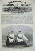 Old Antique Print Prussian Ironclad Frigate Kron Prinz Ship 1867 War Sea 19th