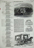 Old Antique Print 1854 Ambulance Horse Monastery George Balaclava Amulet 19th