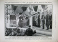 Original Old Antique Print King Building Hearts Oak Society Euston Road 1906