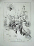 Old Antique Print 1893 St John'S Gate Clerkenwell Stariways Prince Wales 19th