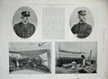 Old Antique Print 1894 Ship Chicago Admiral Erben Captain Mahan Deck Gun 19th