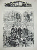 Old Antique Print Prince Wales People'S Palace Address Queen'S Hall 1887 19th