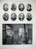 Old Antique Print 1898 Spanish American War Sandy Hook Gilbert White Eric 19th
