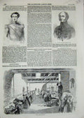 Original Old Antique Print 1854 Steam Sewing Machines Clutterbuck Tylden Siers