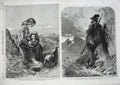 Old Antique Print 1858 Fine Art Children Ramblers Tyrolese Chamois-Hunter 19th