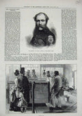Original Old Antique Print 1874 Atkinson Wimbledon Rifle Shooting Ice Machinery