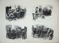 Old Antique Print 1884 School Industries Austria Technical Education Wood 19th