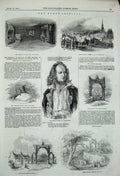 Old Antique Print 1844 Professor Wilson Burns Cottage Brig Doon Ayr Tam 19th