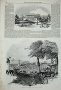 Old Antique Print 1845 General Jackson New York America Hermitage Burial 19th