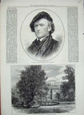 Old Antique Print 1876 Herr Wagner German Composer Belgrade Milosh Prince 19th