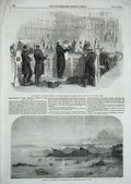 Old Antique Print Peerage 1856 House Lords Ship Wreck Amelia Rocks Jersey 19th