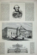Original Old Antique Print 1877 Dr Conneau Walker Art Gallery Liverpool Casket