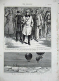 Old Antique Print 1876 Duke Nicholas-Nicholaievitvh Arctic Expedition War 19th
