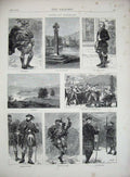 Old Antique Print 1871 Inverary Mac Callum More Lord Lorne Campbell Islay 19th