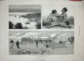 Original Old Antique Print 1879 Zulu War Farm Labourers Cape Town Durban Women