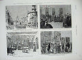 Original Old Antique Print 1876 American Celebrations Philadelphia Fourth July
