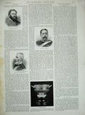 Old Antique Print 1894 Colonel Boxall Pearson Racing Trophy Prinsep Men 19th