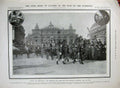 Old Antique Print 1906 Civic Pomp London Lord Mayor Coachman Wig Horses 20th