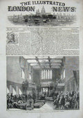 Old Antique Print House Lords Chancellor Judgement Queen O'Connell 1844 19th