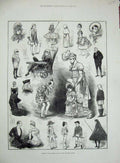 Antique Print *0268 1883 Childrens Fancy Dress Ball Mansion House Costumes