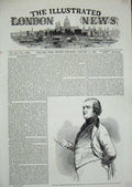 Original Old Antique Print 1846 Sir Robert Peel Bart House Commons Man Portrait