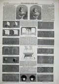 Antique Print Ref.974 1852 Busts Pyramid Railway Tunnel Crystal Perspective