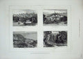 Original Old Antique Print 1876 Livadia Crimean Residence Emperor Russia Villa