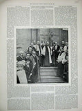 Old Antique Print Church Congress Folkestone Mayor Reception 1892 Photo 19th
