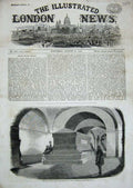Old Antique Print 1858 Wellington Tomb Crypt St Paul'S Cathedral Church 19th
