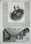 Old Antique Print Viscount Beresford 1852 Town Hall Windsor Albert Queen 19th