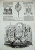 Old Antique Print 1858Communion Plate Chapel Royal James'S Prince William 19th