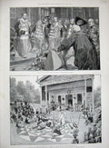 Old Antique Print 1892 Duke York House Lords Bradfield College Agamemnon 19th
