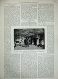 Original Old Antique Print 1895 Warwickshire Prince Wales Shakspere Stratford