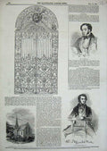 Old Antique Print Western Gate Royal Exchange 1846 Miles O'Brien Church 19th