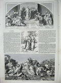 Original Old Antique Print 1851 Jeremiah Jerusalem German Art House Commons