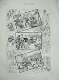 Old Antique Print 1887 Atlantic Liner Ship Invalids Transport Passengers 19th