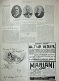 Old Antique Print 1899 Thorne Graham Quaritch Advertisement Wine Watches 19th