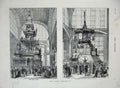 Old Antique Print 1878 Paris Exhibition Candian Trophy Dutch Indies Court 19th
